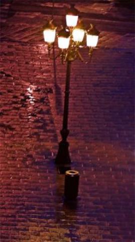 Luz eléctrica en las calles