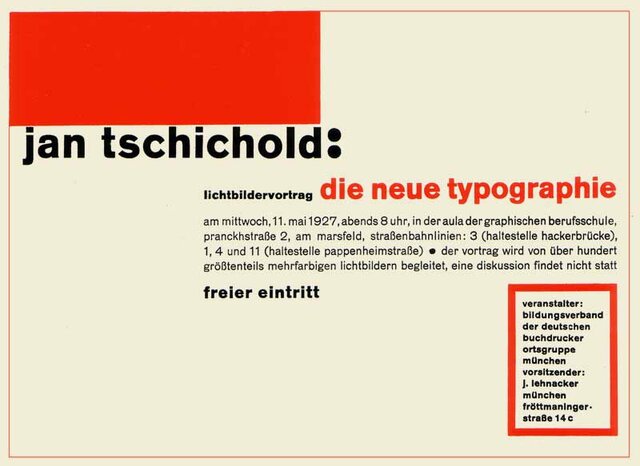 Tipografía Jan Tschichold
