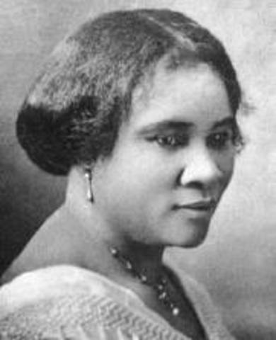 Madam C.J. Walker's birth