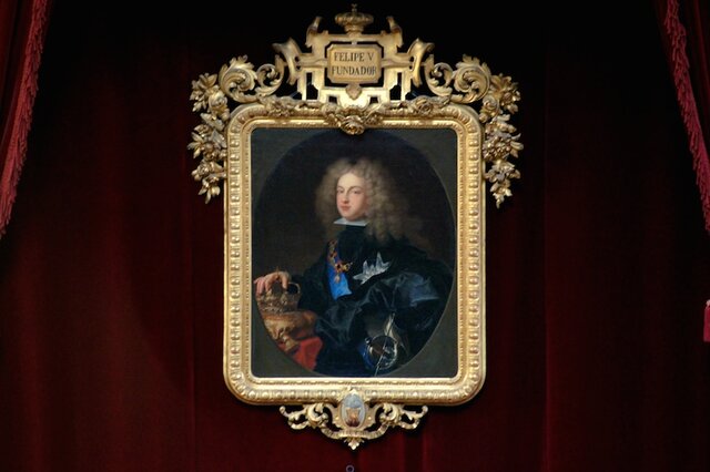 Felipe V.ak Espainiako Erret- Akademiaren sorrera baimendu