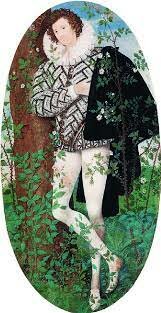 Mladi mož med vrtnicami