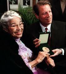 She was awarded the congressional gold medal