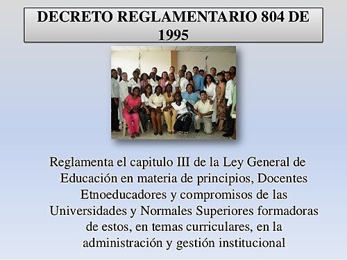 DECRETO 804 DE 1995