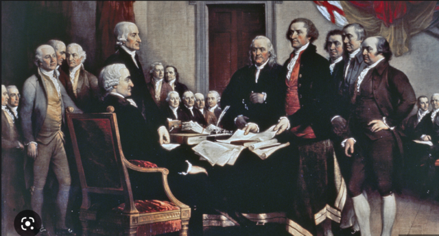 America declares independence