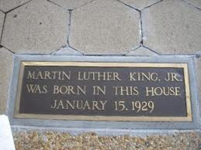 Birth of Martin Luther King Jr.