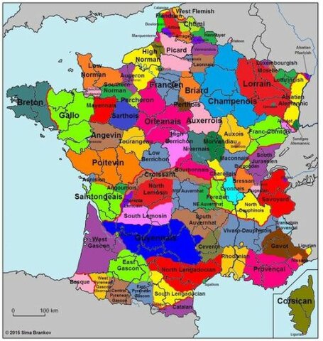 Les langues de le royaume de la france