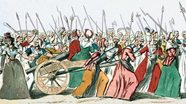 Zug der Pariser Frauen