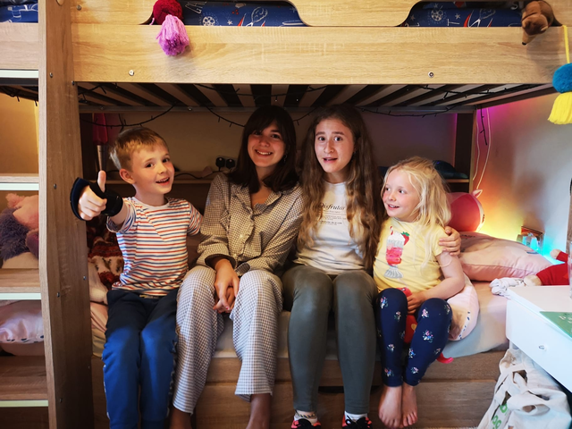 Con la familia de Irlanda