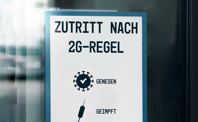 2G Pflicht bei Veranstaltungen