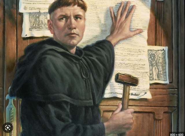 Martin Luther writes 95 theses