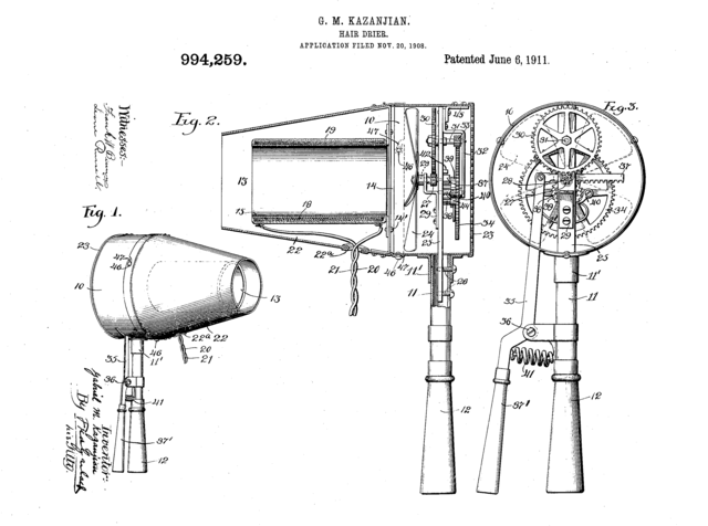 PRIMER SECADOR DE MÀ, 1911