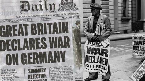 Great Britain declares war on Germany