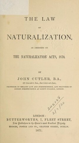 Naturalization Act of 1870