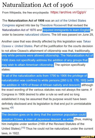 Naturalization Act of 1906