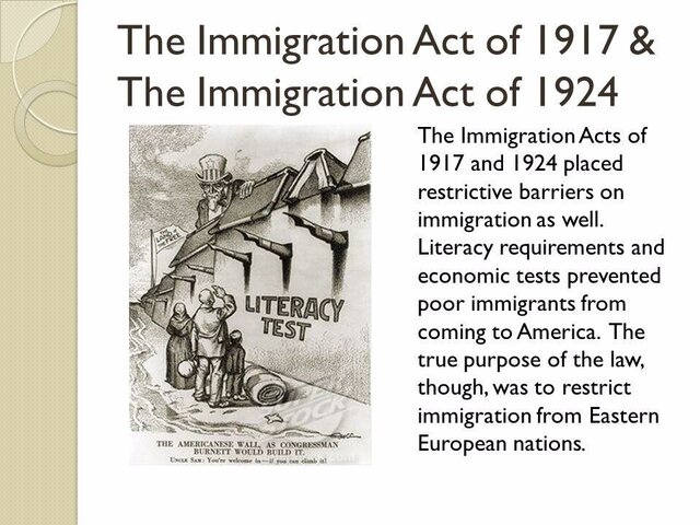 Immigration Act of 1917