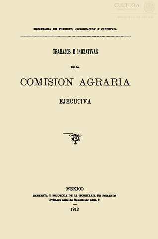 La Comisión Nacional Agraria