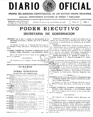 Decreto 24 de Noviembre de 1937.