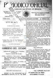 Decreto del 27 de Diciembre de 1939.