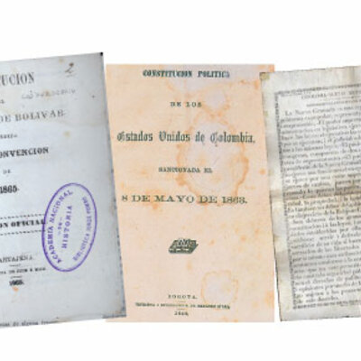 Timeline: Constituciones políticas de Colombia 1811-1991 por Josman Alexander.
