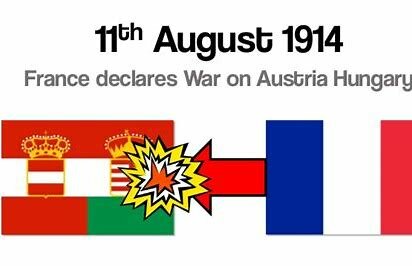 France and Great Britain declare war on Austro-Hungary