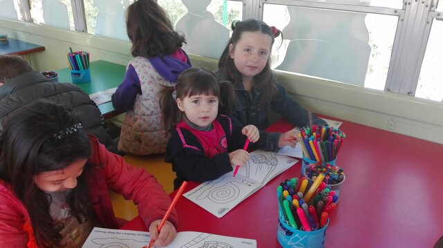 Primer día de colegio.