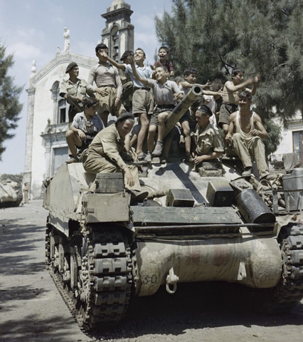 De allierte okkuperer Sicilia