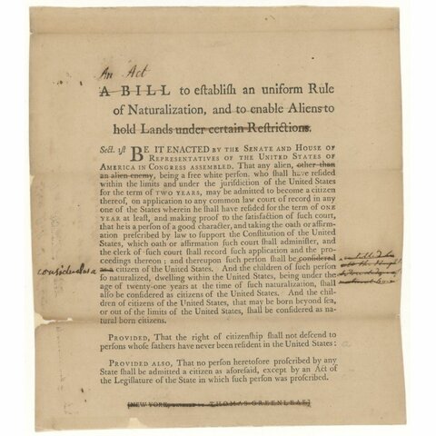 Naturalization Law of 1790