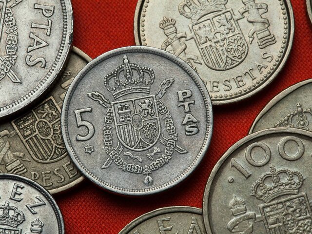 España establece la peseta