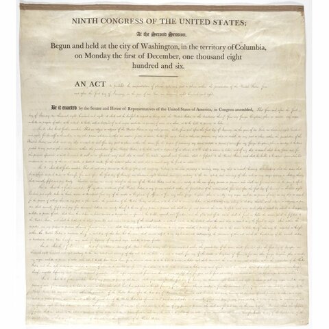 Ban of importation of slaves