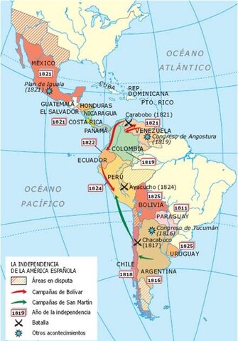 La emancipación de la América española.(1816-1824)