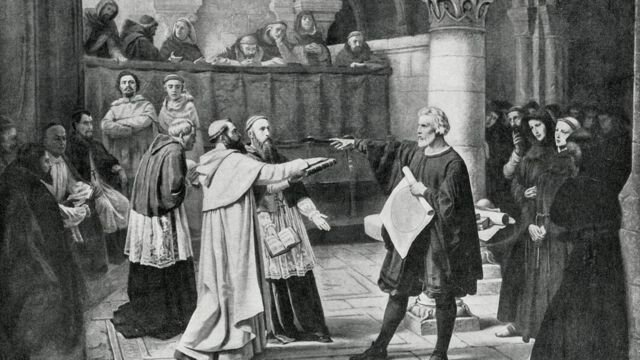 Giordano Bruno es quemado en la hoguera declarado hereje por la Iglesia (1600)