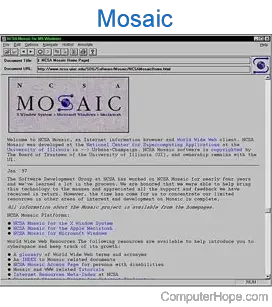 Mosaic browser is released