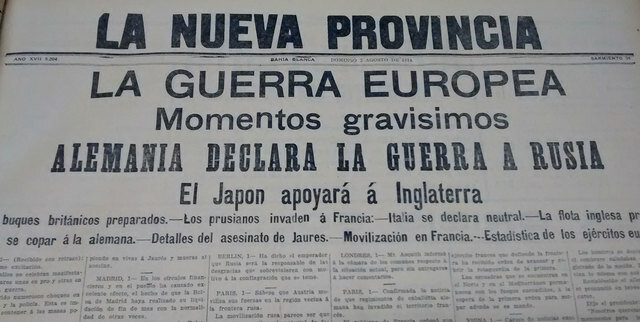 Alemania declara la guerra a Rusia