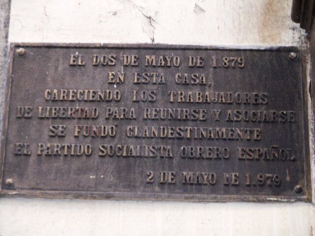 Fundación del PSOE por Pablo Iglesias