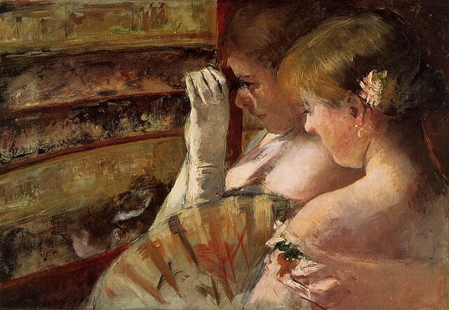 En la llotja - Mary Cassatt