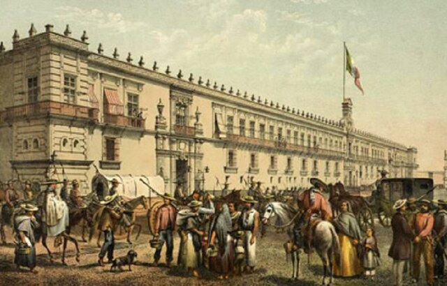 Construcción del Palacio Virreinal.