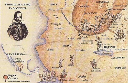 Fundaciones de Guadalajara (Nochistlán, Tonalá, Tlacotán y Valle de Atemajac)