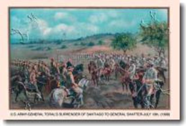 Spanish surrender Santiago