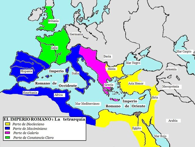Segunda división del Imperio Romano