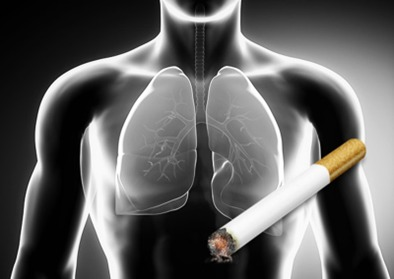 Relación pulmonar y el cigarrillo.