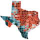 Texas counties by race (2020 census).svg