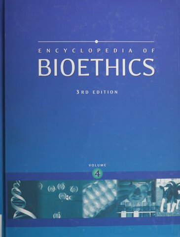 Creacion de la 1ra Ed. de la monumental Encyclopedia of Bioethics
