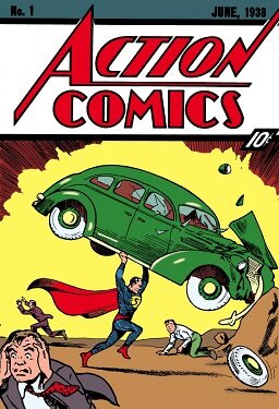 First appearance of Superman