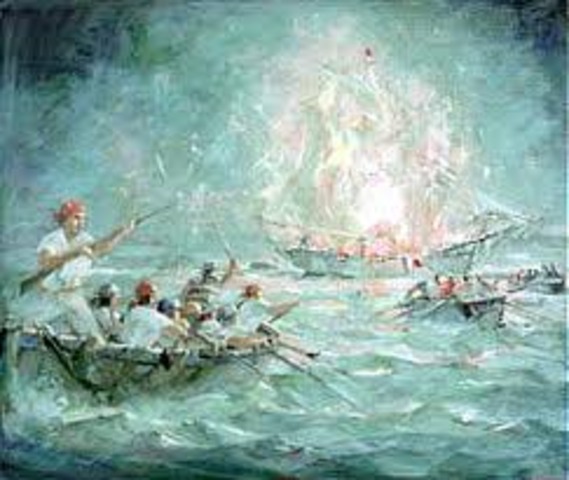 The burning of the Gaspee