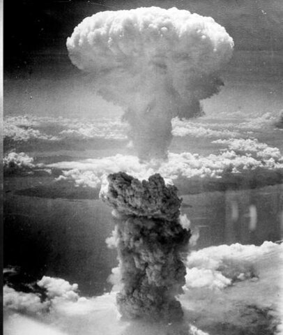 Atomic bomb dropped on Nagasaki - ending WWII