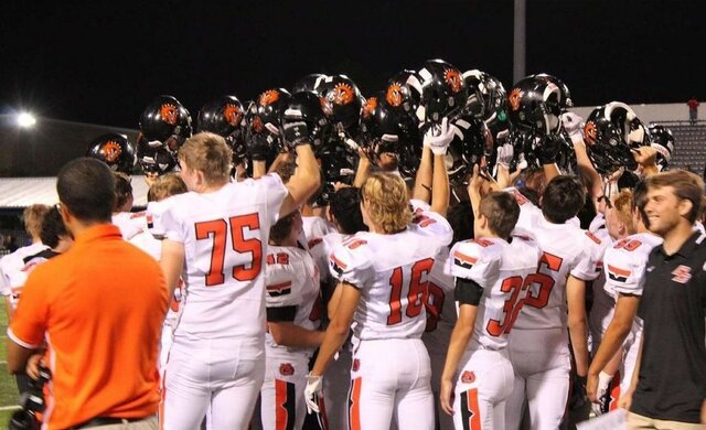 First varsity football season