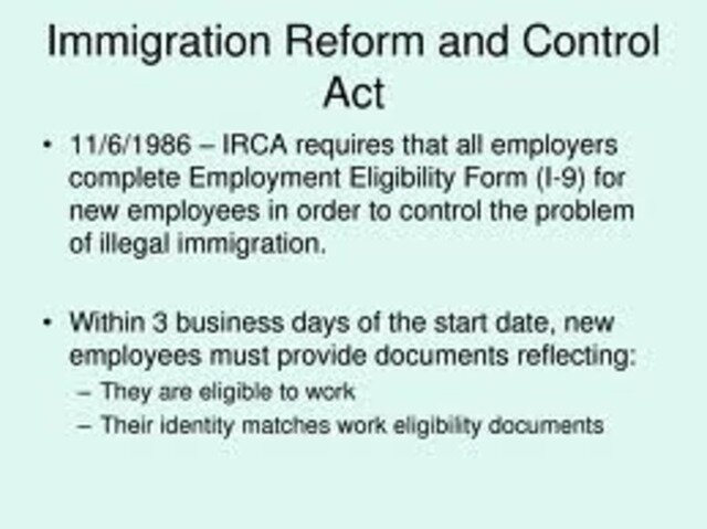 Immigration Reform and Control Act