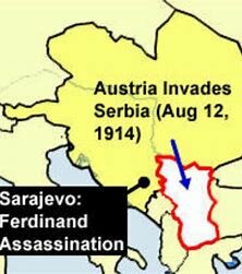 Austria-Hungary declares war on Serbia