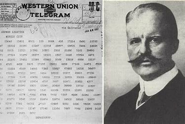 Britain intercepted a German telegram