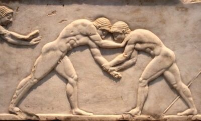 Carrera de velocidad y lucha